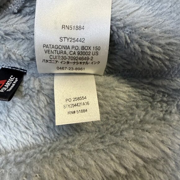 Patagonia Women’s Re-Tool Snap-T Pullover Large Gray with Blue Trim EUC - Picture 5 of 9